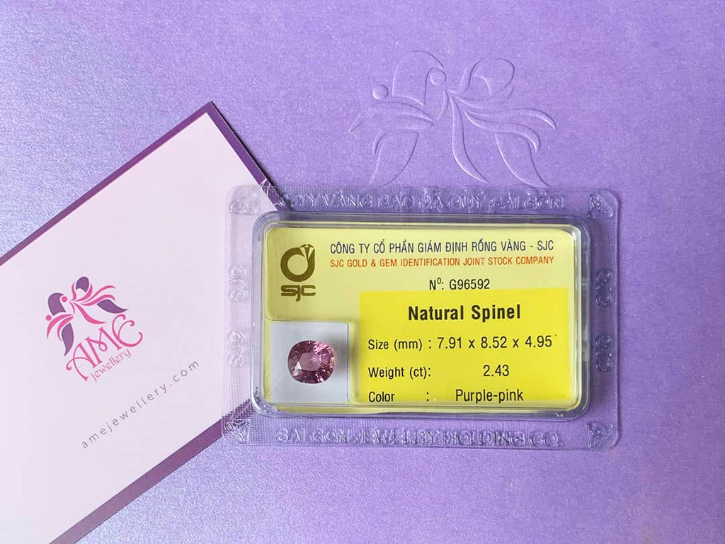 Đá quý thiên nhiên Natural Purple-Pink Spinel from AME Jewellery