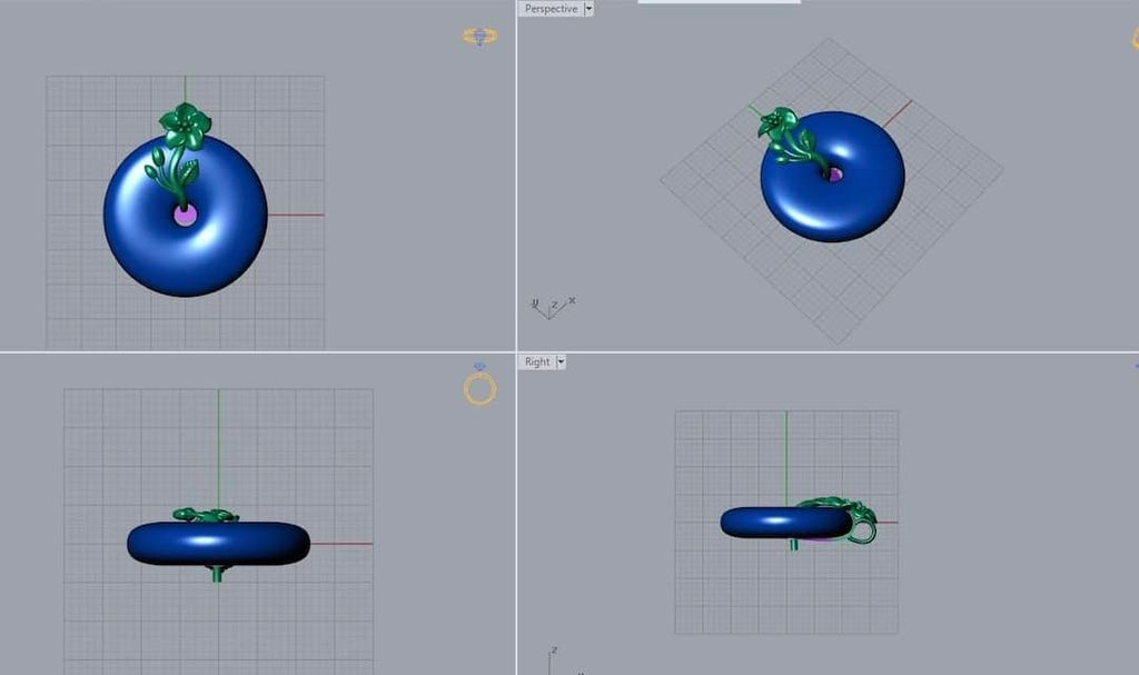 3D design Jade Circle Pendant | AME Jewellery