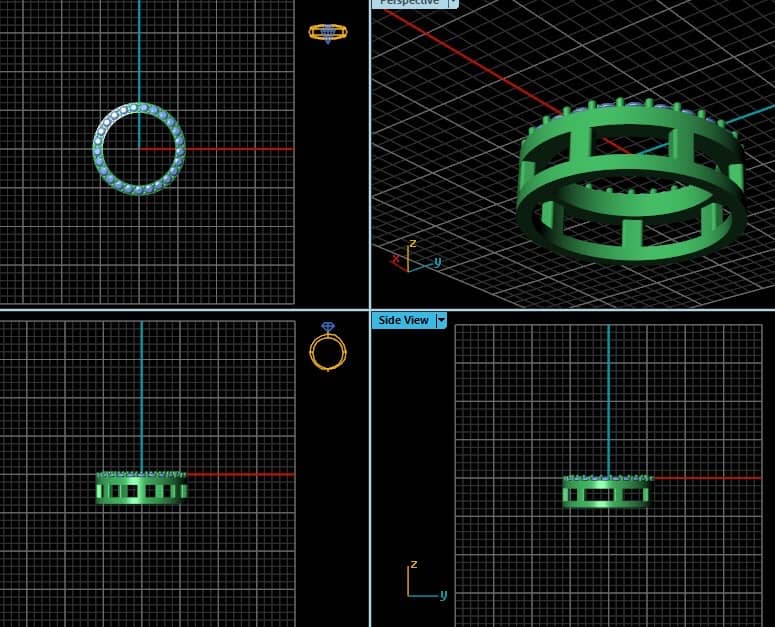 3D Design - Diamond Circle Pendant | AME Jewellery