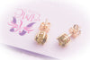 Bông tai Vàng 14K Đá quý tự nhiên Peridot 6-Prong Stud Gold Earrings - AME Jewellery