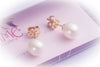 Bông tai vàng Ngọc trai Freshwater Pearl Earrings in 14K Gold - AME Jewellery