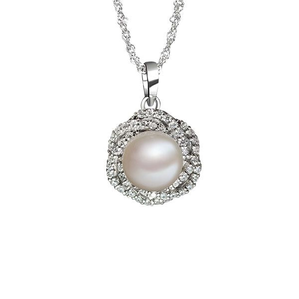 Mặt dây chuyền Ngọc trai Nước ngọt trắng Cao cấp - AME Jewellery