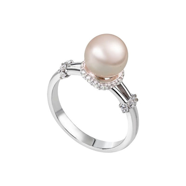 Nhẫn Ngọc trai Nước ngọt Lavender Pearl Split shank Ring - AME Jewellery
