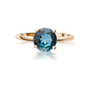 Nhẫn Vàng 14K Đá quý thiên nhiên London Blue Topaz Gold Ring - AME Jewellery