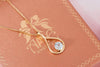 Mặt dây chuyền Vàng Blue Zircon Pendant Necklace in 14K Yellow Gold by AME Jewellery