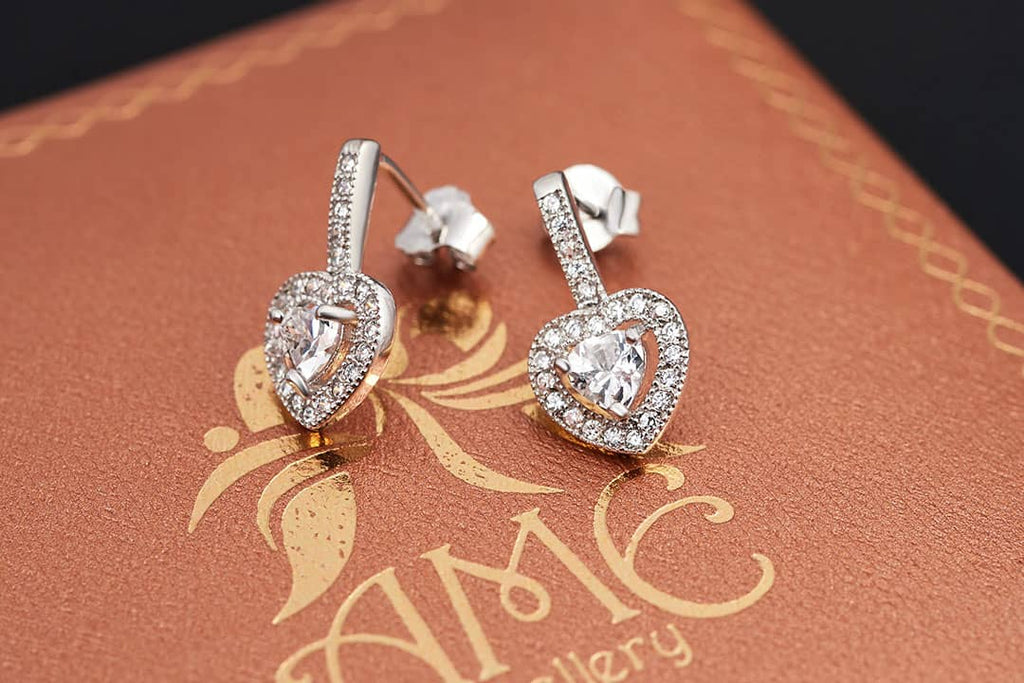 Bông tai Bạc cao cấp | Fine Silver Earrings | AME Jewellery 