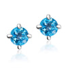 Bông tai Đá quý tự nhiên Natural Blue Topaz Earrings - AME Jewellery