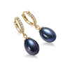 Bông tai Vàng 14K Ngọc trai  Peacock Freshwater Pearl Gold Earrings -  AME Jewellery
