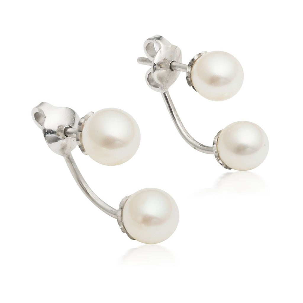 Bông tai Song Ngọc Ngọc trai nước ngọt Double Pearl Earrings - AME Jewellery