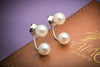Bông tai Song Ngọc Ngọc trai nước ngọt Double Pearl Earrings - AME Jewellery