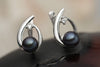 Bông tai Ngọc trai nuôi nước ngọt Peacock Freshwater Pearl Earrings - AME Jewellery