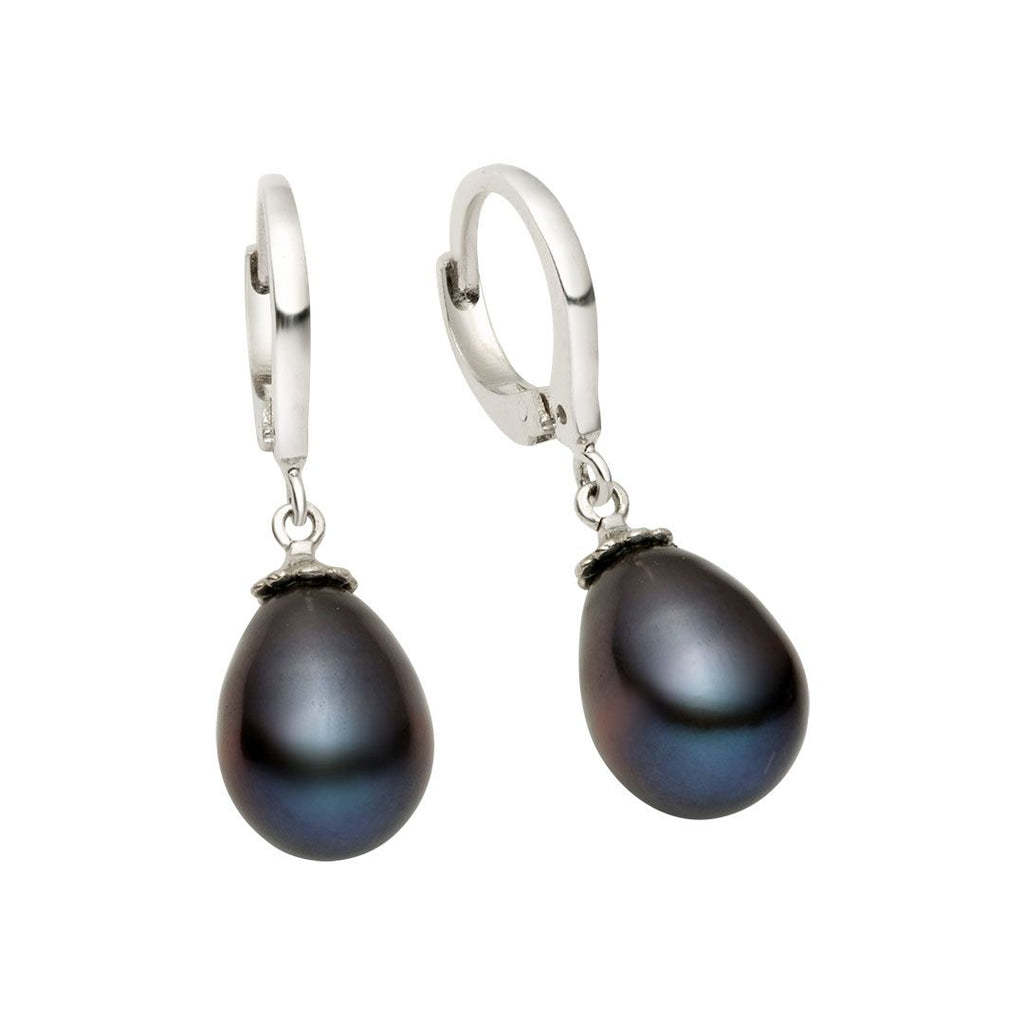 Bông tai Ngọc trai nuôi nước ngọt giọt peacock freshwater pearl earrings - AME Jewellery