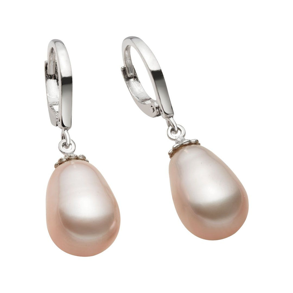 Bông tai Ngọc trai nuôi nước ngọt giọtlavender freshwater pearl earrings - AME Jewellery