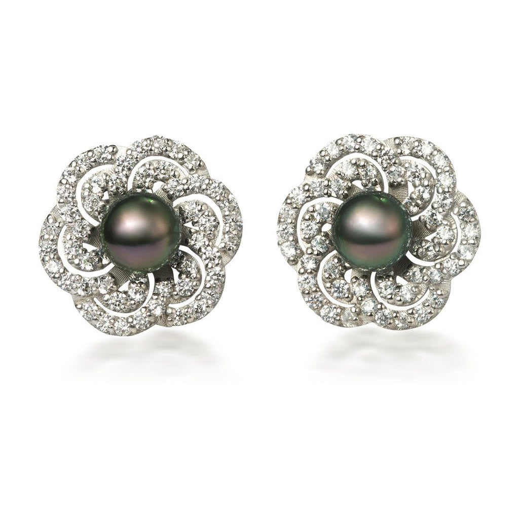 Bông tai Ngọc trai nước ngọt peacock pearl earrings - AME Jewelelry 