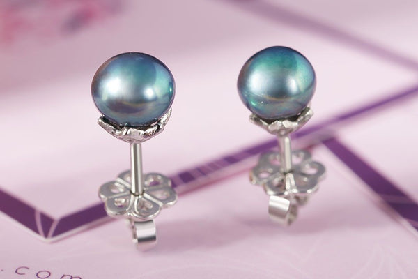 Bông tai Ngọc trai nước ngọt peacock Freshwater pearl earrings - AME Jewellery