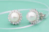Bông tai Ngọc trai nuôi nước ngọt trắng - AME Jewellery