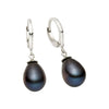 Boucles d'oreilles en argent sterling et perles d'eau douce taille poire - AME Jewellery