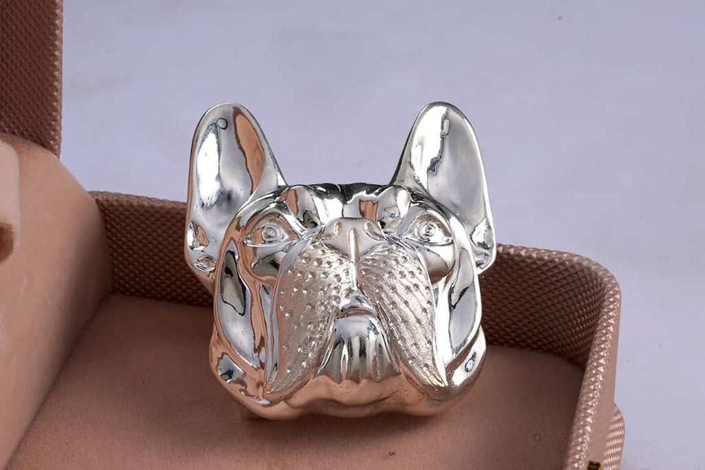 Bulldog Belt Buckle in Silver - Luxury Accessories - AME Jewellery