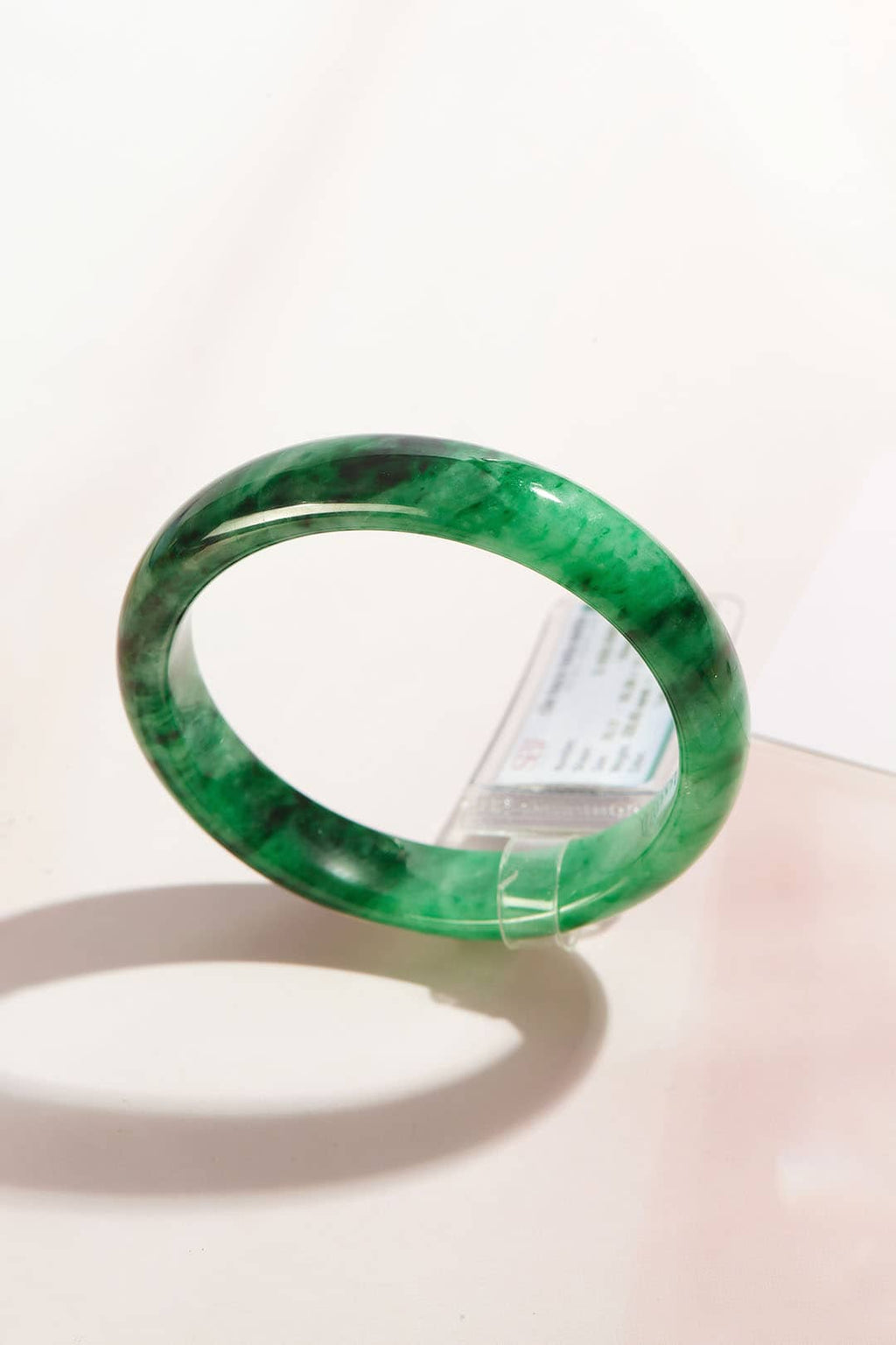 Vòng Cẩm Thạch sơn thuỷ thiên nhiên Miến Điện bản hẹ | Myanmar Natural Jadeite Jade Bangle | AME Jewellery