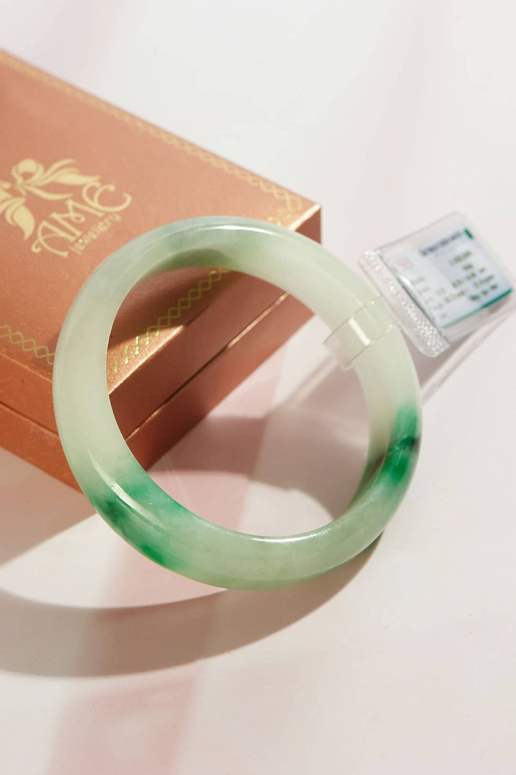 Vòng Cẩm Thạch thiên nhiên Miến Điện bản hẹ | Myanmar Natural Jadeite Jade Bangle | AME Jewellery