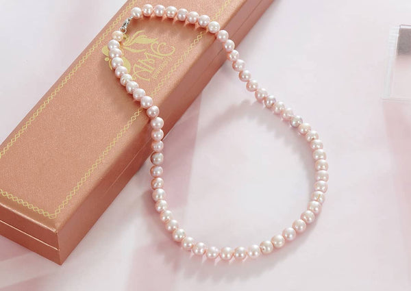 Vòng cổ Chuỗi Ngọc trai màu Lavender Pearl Strand Necklace by AME Jewellery