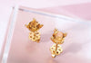 Bông tai Vàng 14K Đá quý thiên nhiên Natural Citrine Gold Earrings | AME Jewellery