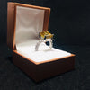 Nhẫn nữ Vàng trắng 14K Đá quý Citrine White Gold Ring - AME Jewellery