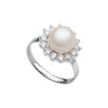 Nhẫn Ngọc trai nước ngọt Freshwater pearl sunflower ring - AME Jewellery