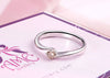 Nhẫn Vàng trắng 10K Kim Cương thiên nhiên Diamond White Gold Ring | AME Jewellery