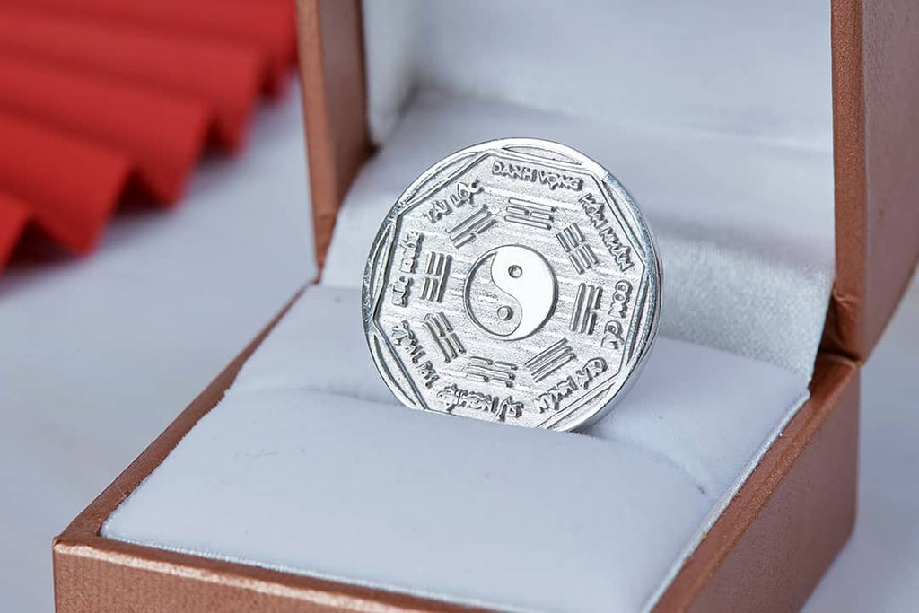 Đồng xu Bạc may mắn Phong thuỷ Việt Nam | Lucky Silver Coin | AME Jewellery