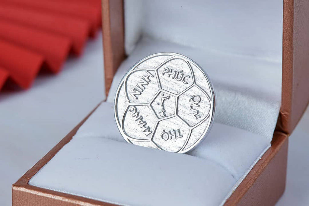 Đồng xu Bạc may mắn Phong thuỷ Việt Nam | Lucky Silver Coin | AME Jewellery