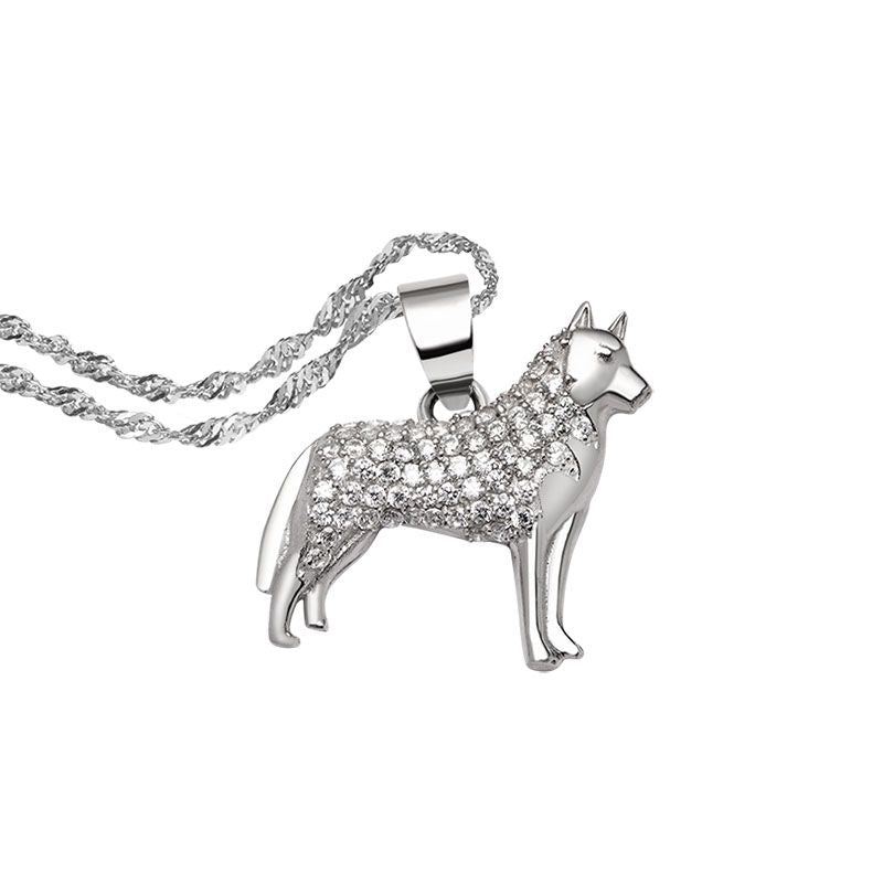 Mặt dây chuyền con Chó bạc Nữ - AME Jewellery