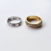 Floral Wedding Rings for Couple in 14K White Gold & Yellow Gold | AME Jewellery