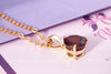 Mặt dây Vàng 14K Đá quý thiên nhiên Garnet Gold Pendant - AME Jewellery