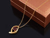 Mặt dây Vàng Đá quý thiên nhiên Red Garnet Pendant Necklace in 14K Yellow Gold by AME Jewellery