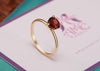 Nhẫn Vàng 14K Đá quý thiên nhiên Heart-cut Garnet Gold Ring | AME Jewellery