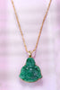 Mặt dây Vàng 14K Phật Di Lặc Cẩm thạch Jadeite Jade Maitreya Buddha | AME Jewellery