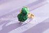 Nhẫn Vàng 14K Tỳ hưu đá Cẩm thạch thiên nhiên | Carved Pixiu Jadeite Jade Gold Ring | AME Jewellery