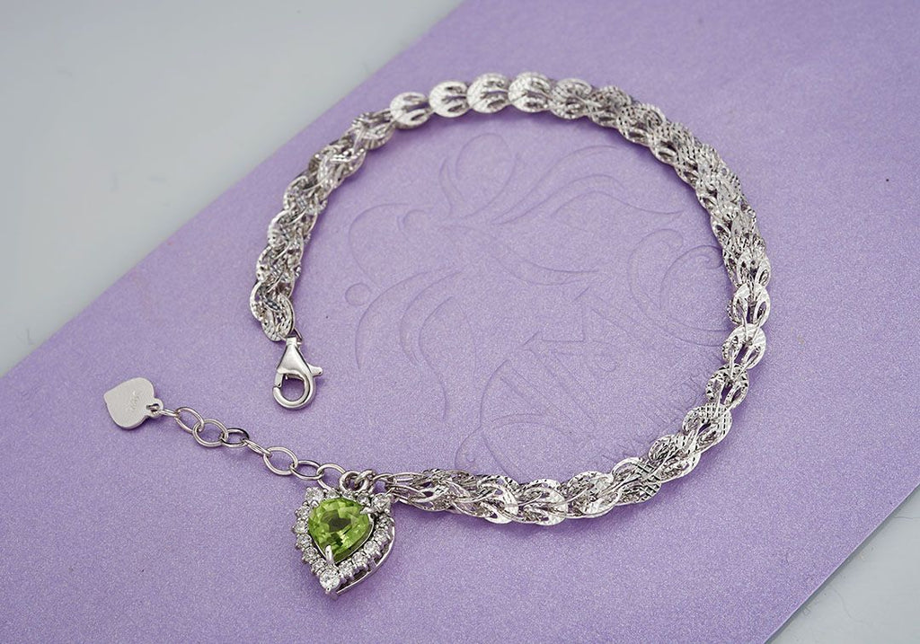 Lắc tay Đá quý thiên nhiên Peridot Bracelet - AME Jewellery