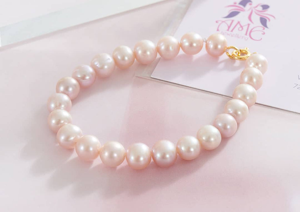 Vòng tay chuỗi Ngọc trai Lavender Pearl Strand Bracelet by AME Jewellery