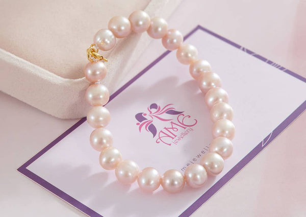 Vòng tay chuỗi Ngọc trai Lavender Pearl Strand Bracelet by AME Jewellery