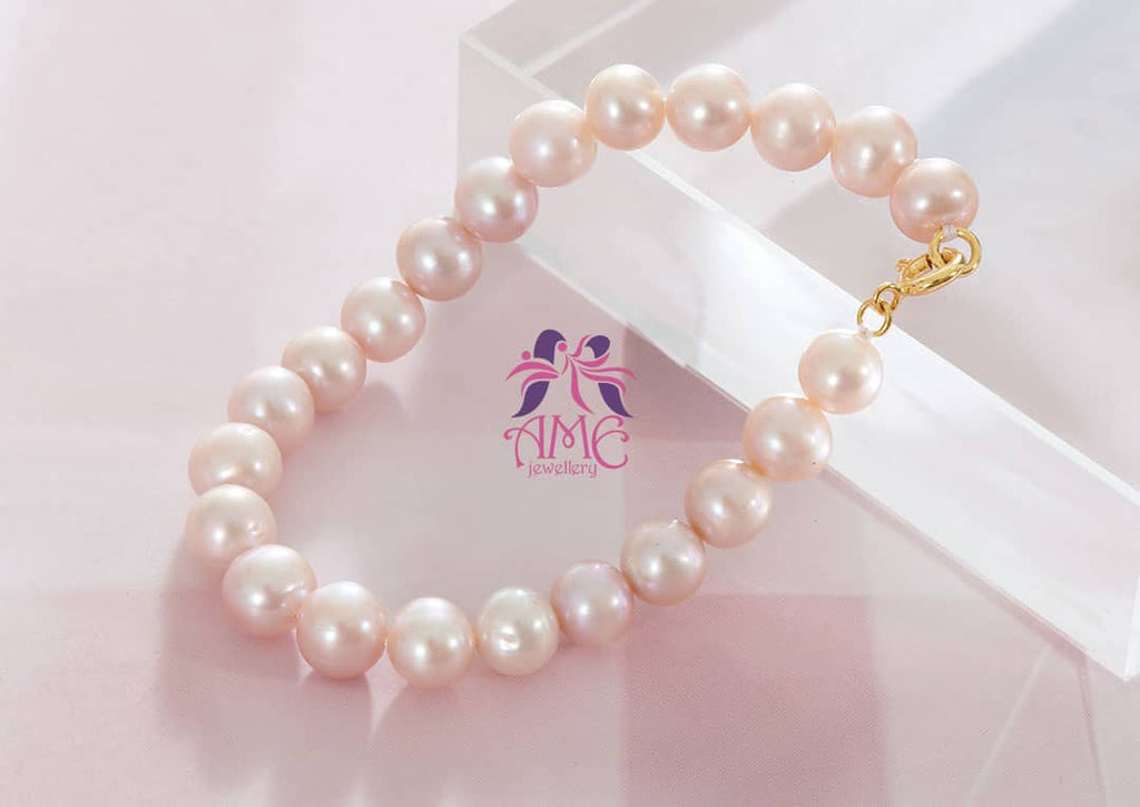 Vòng tay chuỗi Ngọc trai nước ngọt | Lavender Pearl Strand Bracelet | AME Jewellery