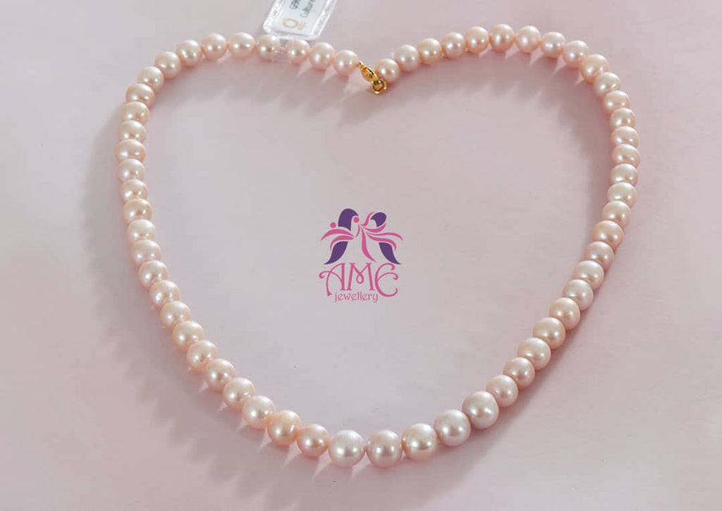 Vòng cổ Chuỗi Ngọc trai nước ngọt Lavender Freshwater Pearl Strand Necklace by AME Jewellery