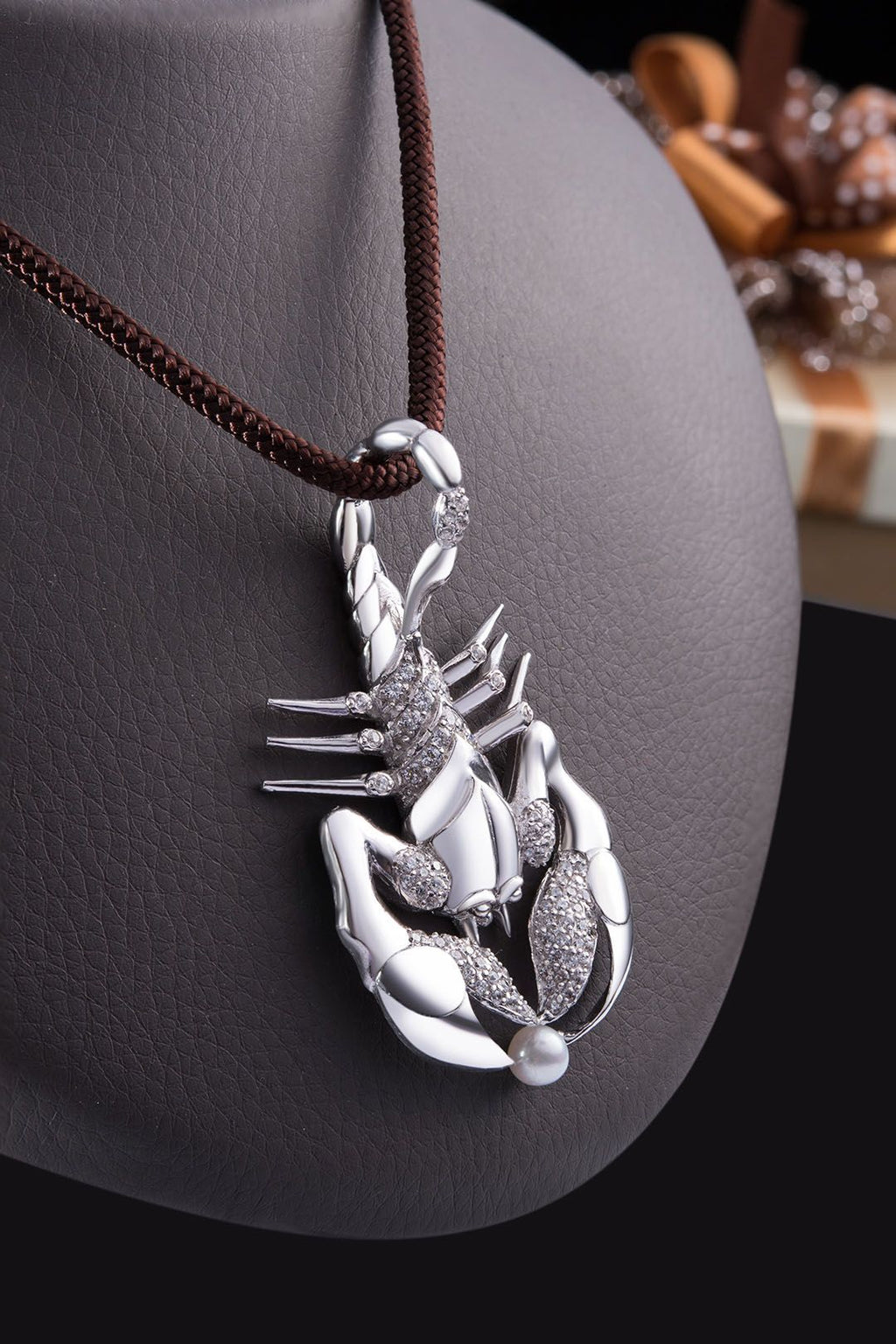 Mặt dây Nam Bọ cạp Ngọc trai Pearl Scorpion Men's Pendant Necklace by AME Jewellery