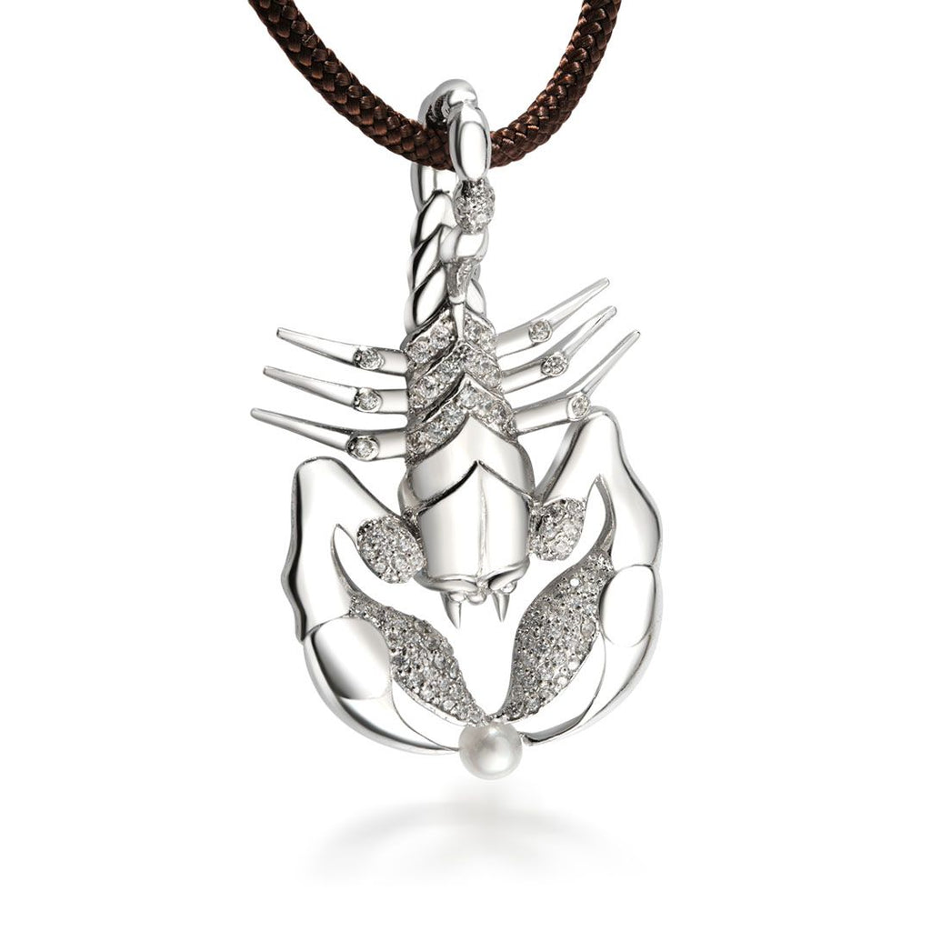 Mặt dây Nam Bọ cạp Ngọc trai Pearl Scorpion Men's Pendant Necklace by AME Jewellery