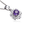 Mặt dây Đá quý thiên nhiên Amethyst Flower Pendant - AME Jewellery