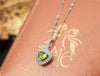 Mặt dây Đá quý thiên nhiên Natural Peridot Pendant | AME Jewellery