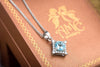 Mặt dây Đá quý tự nhiên Swiss Blue Topaz - AME Jewellery