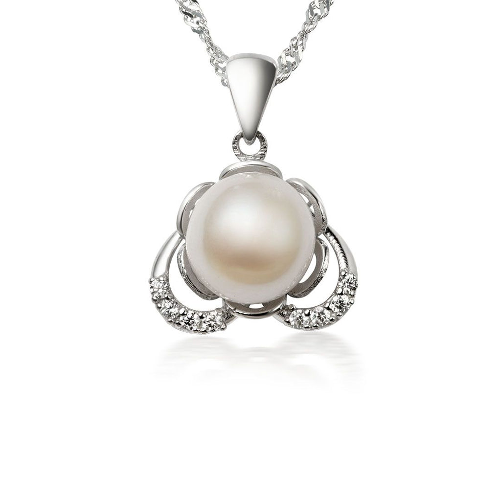 Mặt dây Ngọc trai trắng White Pearl Pendant Necklace by AME Jewellery