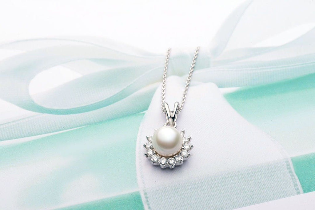 Mặt dây Ngọc trai Pearl Sunflower Pendant - AME Jewellery